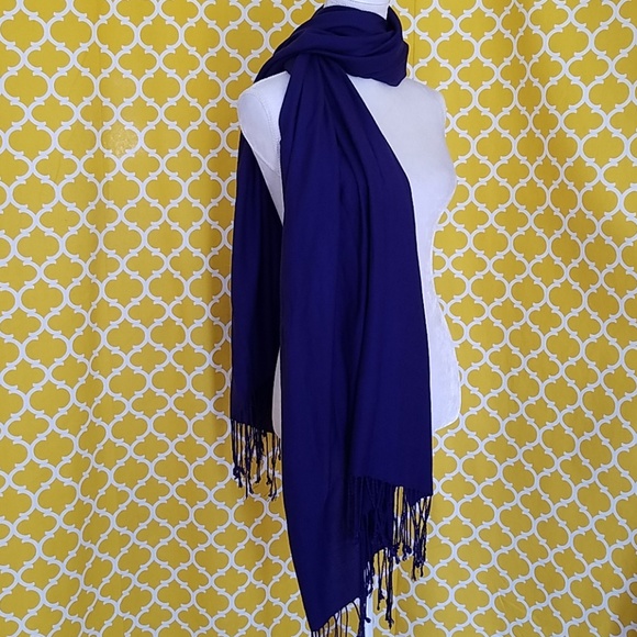 Accessories - SUPER SOFT NAVY BLUE BLANKET/WRAP 30"×66" SCARF